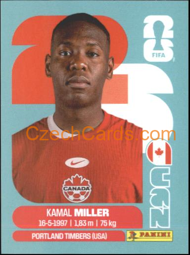 Kamal Miller 2026 Panini World Cup Sticker #CAN9