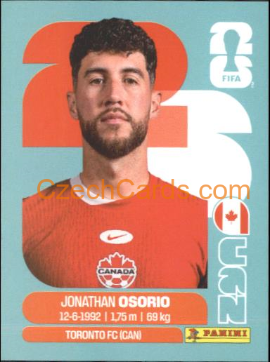 Jonathan Osorio 2026 Panini World Cup Sticker #CAN12