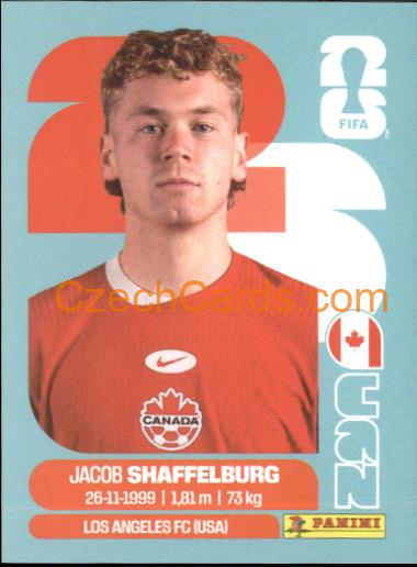 Jacob Shaffelburg 2026 Panini World Cup Sticker #CAN14