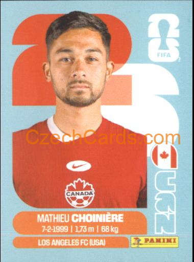 Mathieu Choinière 2026 Panini World Cup Sticker #CAN15