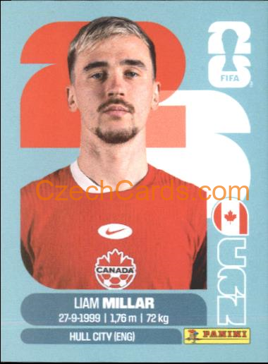 Liam Millar 2026 Panini World Cup Sticker #CAN18