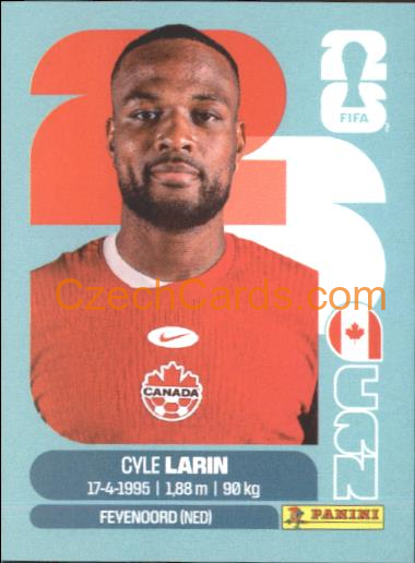 Cyle Larin 2026 Panini World Cup Sticker #CAN19