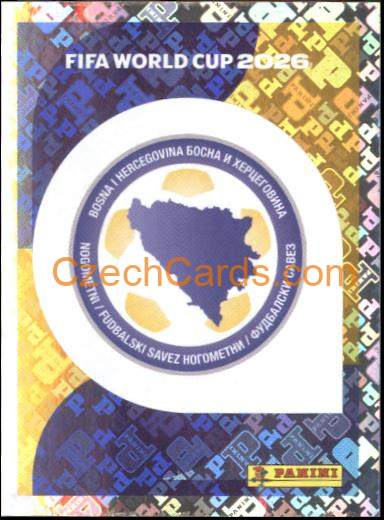 Emblem Bosnia and Herzegovina 2026 Panini World Cup Sticker #BIH1