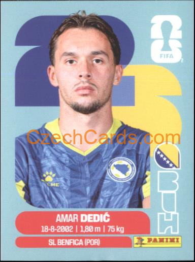 Amer Dedic 2026 Panini World Cup Sticker #BIH3
