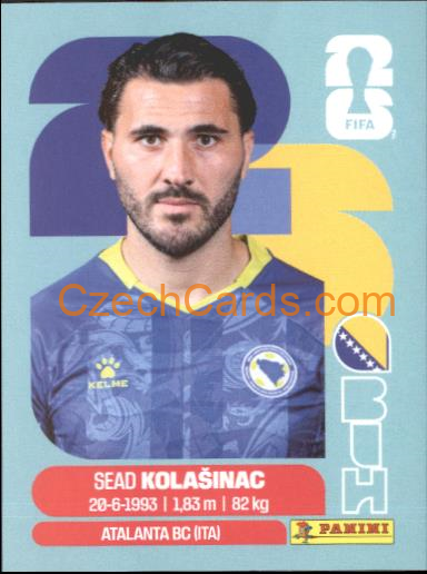 Sead Kolasinac 2026 Panini World Cup Sticker #BIH4