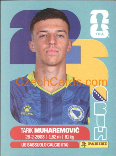 Tarik Muharemovic 2026 Panini World Cup Sticker #BIH5