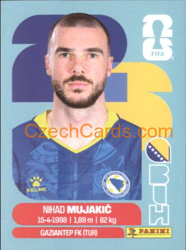 Nihad Mujakic 2026 Panini World Cup Sticker #BIH6