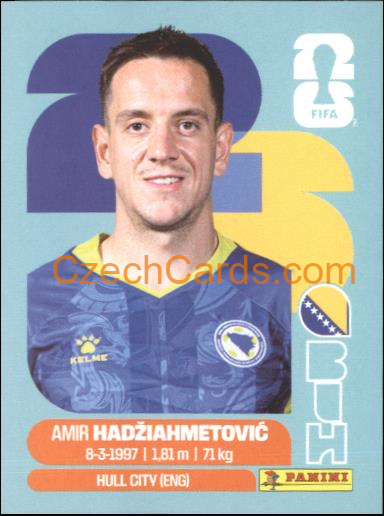Amir Hadziahmetovic 2026 Panini World Cup Sticker #BIH8