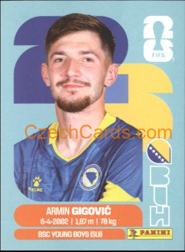 Armin Gigovic 2026 Panini World Cup Sticker #BIH10