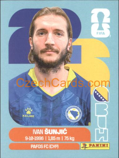 Ivan Sunjic 2026 Panini World Cup Sticker #BIH11