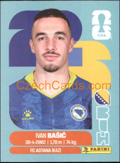 Ivan Basic 2026 Panini World Cup Sticker #BIH12
