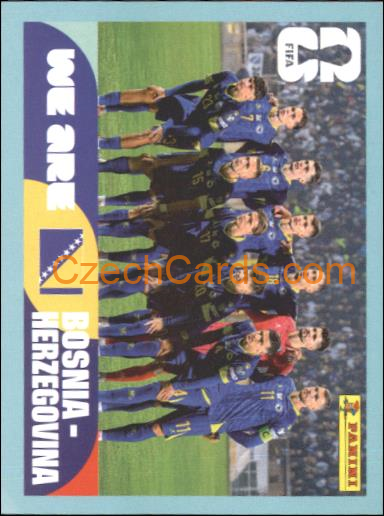 Team Photo Bosnia and Herzegovina 2026 Panini World Cup Sticker #BIH13