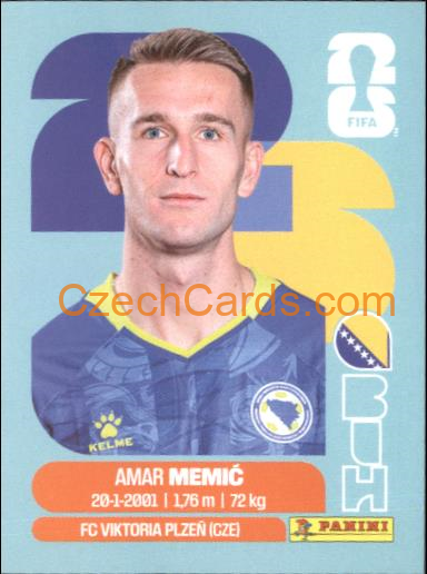 Amar Memic 2026 Panini World Cup Sticker #BIH16