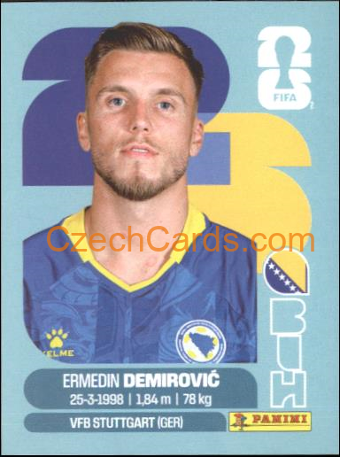 Ermedin Demirovic 2026 Panini World Cup Sticker #BIH17