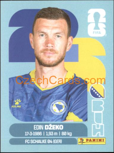 Edin Dzeko 2026 Panini World Cup Sticker #BIH18