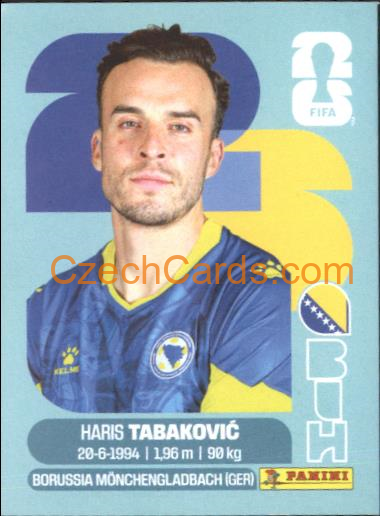 Haris Tabakovic 2026 Panini World Cup Sticker #BIH20