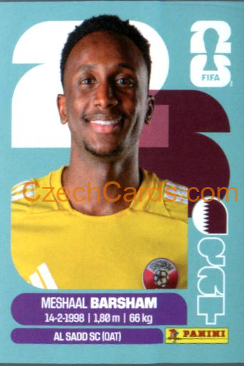 Meshaal Barsham 2026 Panini World Cup Sticker #QAT2