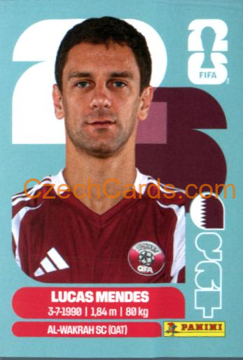 Lucas Mendes 2026 Panini World Cup Sticker #QAT4