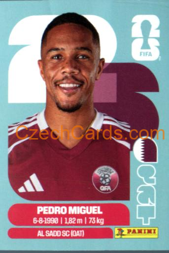 Pedro Miguel 2026 Panini World Cup Sticker #QAT7