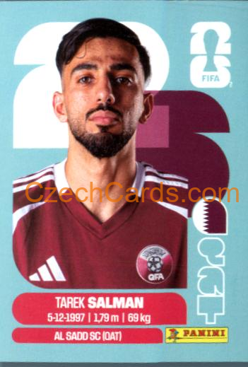 Tarek Salman 2026 Panini World Cup Sticker #QAT8