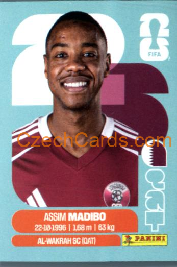 Assim Madibo 2026 Panini World Cup Sticker #QAT11