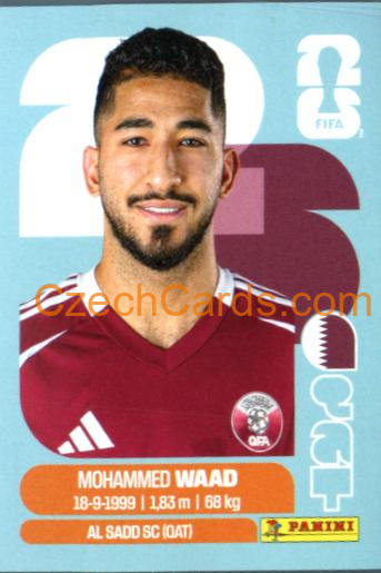 Mohammed Waad 2026 Panini World Cup Sticker #QAT14