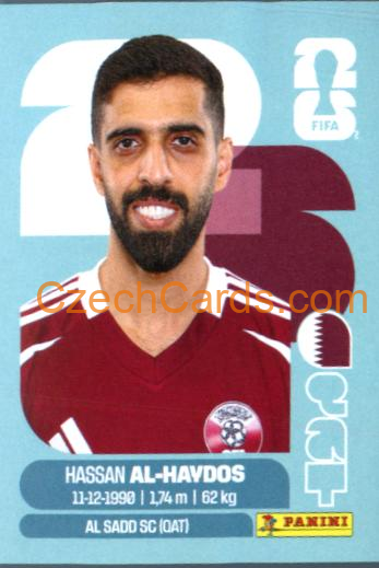Hassan Al-Haydos 2026 Panini World Cup Sticker #QAT16