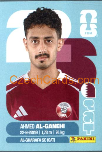 Ahmed Al Ganehi 2026 Panini World Cup Sticker #QAT19