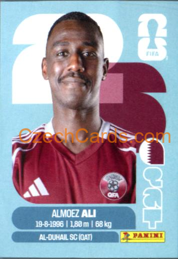 Almoez Ali 2026 Panini World Cup Sticker #QAT20