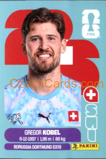 Gregor Kobel 2026 Panini World Cup Sticker #SUI2