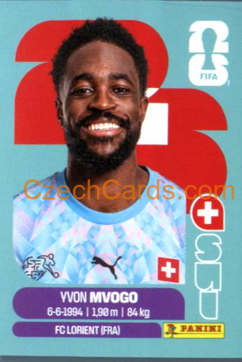 Yvon Mvogo 2026 Panini World Cup Sticker #SUI3