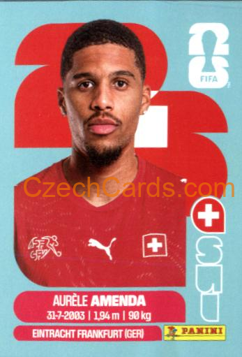 Aurèle Amenda 2026 Panini World Cup Sticker #SUI7
