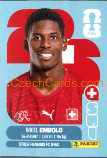 Breel Embolo 2026 Panini World Cup Sticker #SUI17