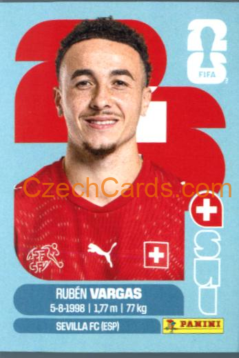 Ruben Vargas 2026 Panini World Cup Sticker #SUI18