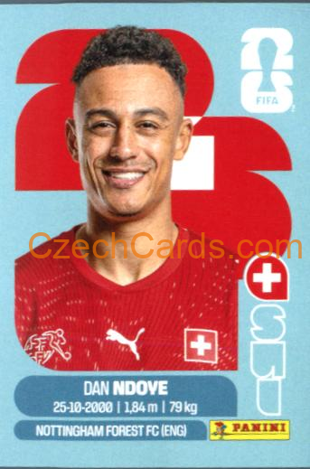 Dan Ndoye 2026 Panini World Cup Sticker #SUI19