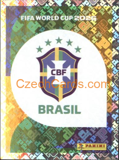 Emblem Brazil 2026 Panini World Cup Sticker #BRA1