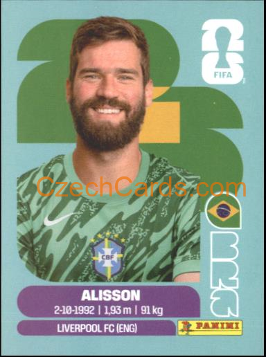 Alisson 2026 Panini World Cup Sticker #BRA2