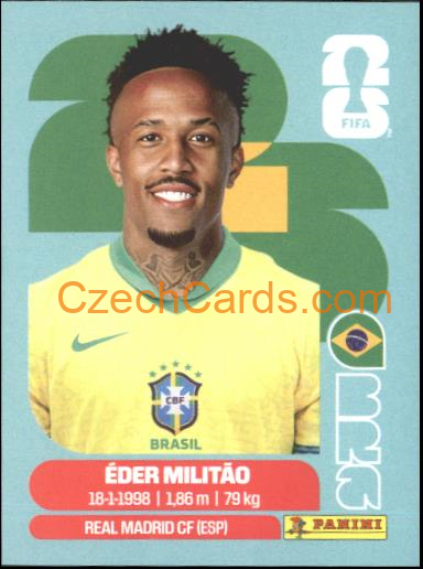 Éder Militão 2026 Panini World Cup Sticker #BRA5