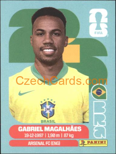 Gabriel Magalhães 2026 Panini World Cup Sticker #BRA6