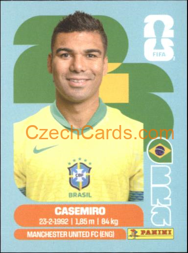 Casemiro 2026 Panini World Cup Sticker #BRA10