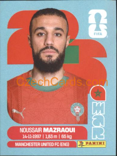 Noussair Mazraoui 2026 Panini World Cup Sticker #MAR5