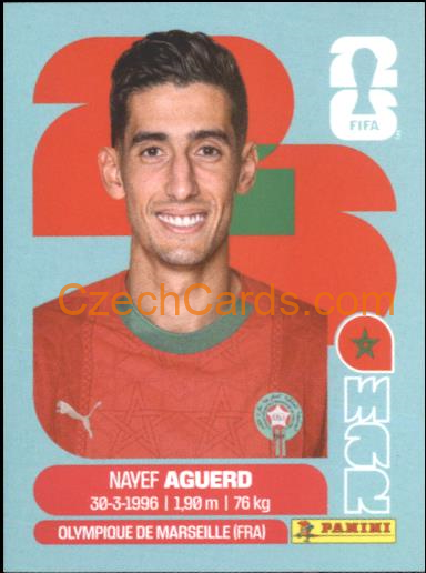 Nayef Aguerd 2026 Panini World Cup Sticker #MAR6