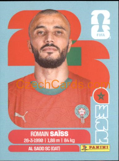 Romain Saïss 2026 Panini World Cup Sticker #MAR7
