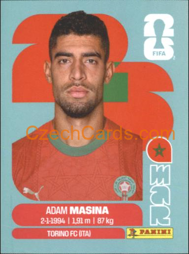 Adam Masina 2026 Panini World Cup Sticker #MAR9