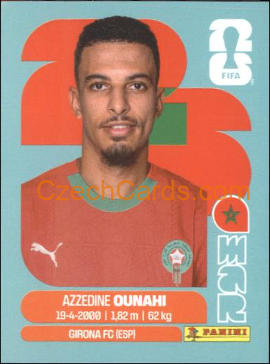 Azzedine Ounahi 2026 Panini World Cup Sticker #MAR11