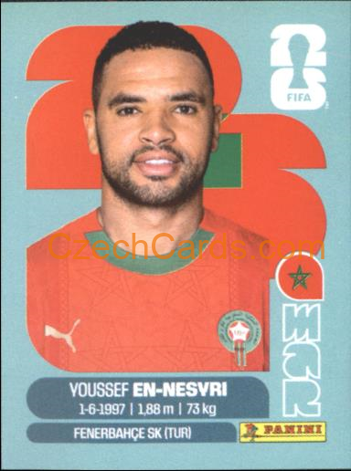 Youssef En-Nesyri 2026 Panini World Cup Sticker #MAR16