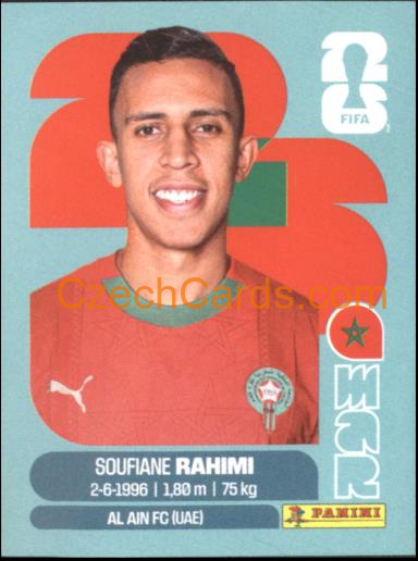 Soufiane Rahimi 2026 Panini World Cup Sticker #MAR18