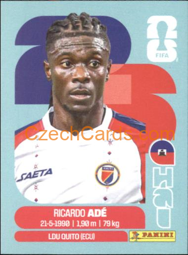 Ricardo Adé 2026 Panini World Cup Sticker #HAI6