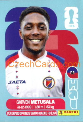 Garven Metusala 2026 Panini World Cup Sticker #HAI8