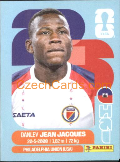 Danley Jean Jacques 2026 Panini World Cup Sticker #HAI11